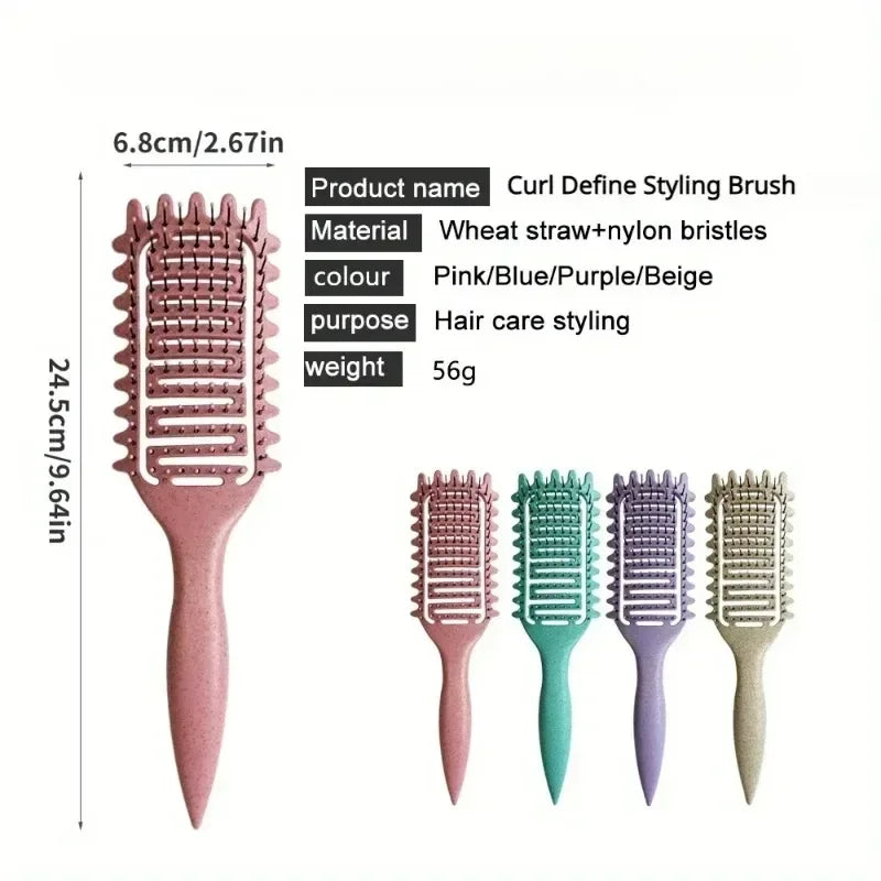 Defined curls after brushing