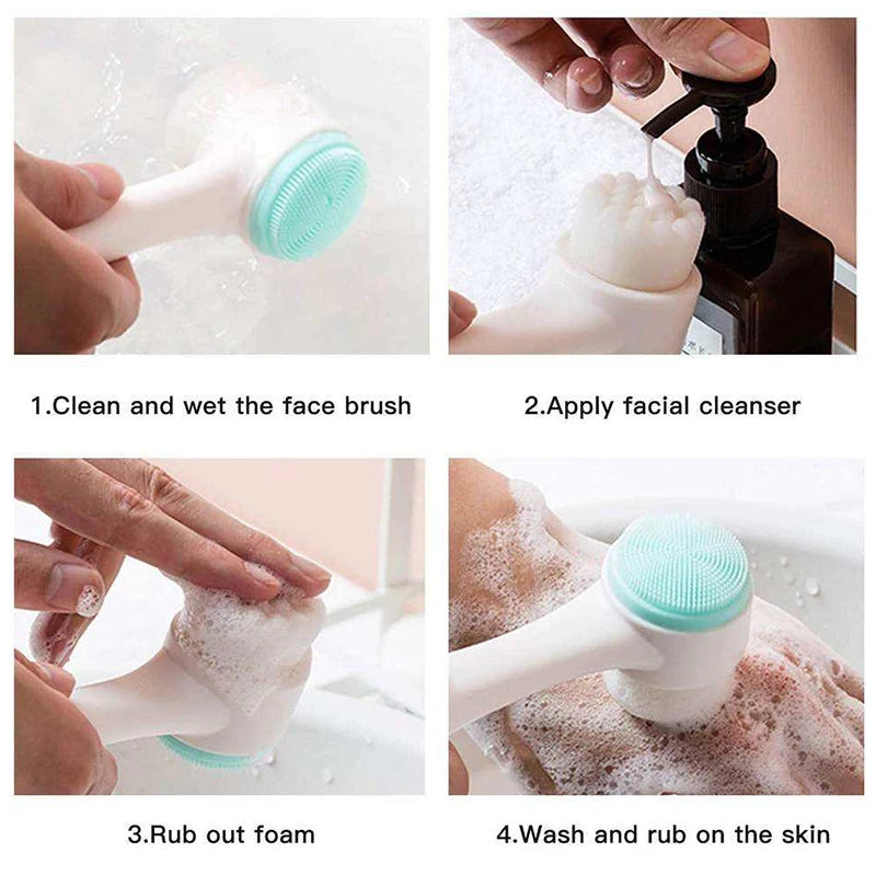 In use with cleanser foam
