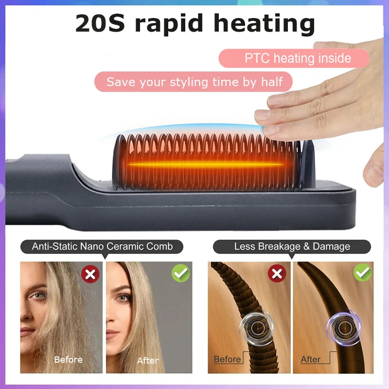 Glide brush anti-scald tips detail