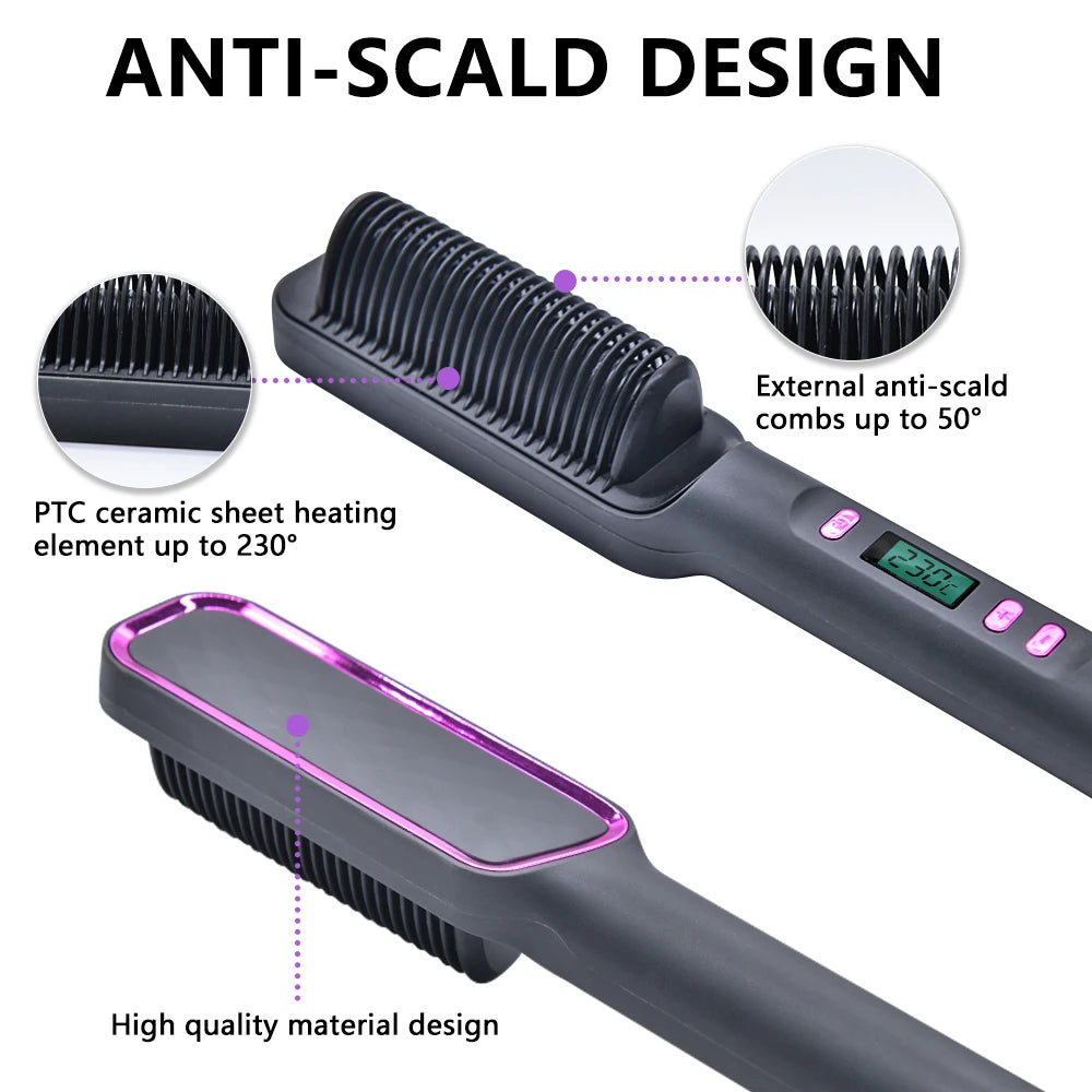 Glide brush ceramic bristles close-up