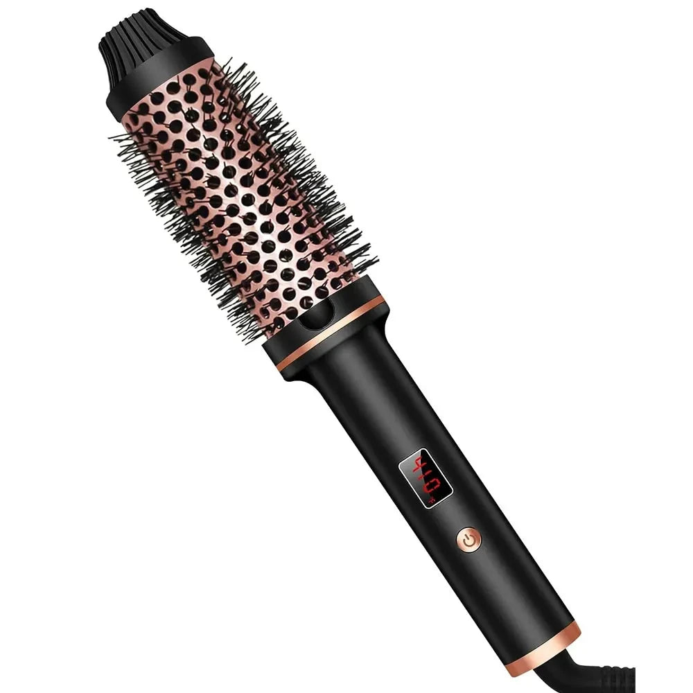 Round barrel with tangle-free bristles