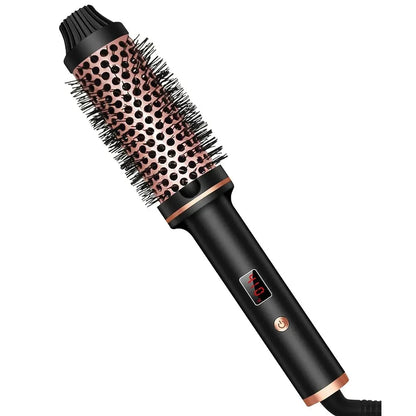 Round barrel with tangle-free bristles