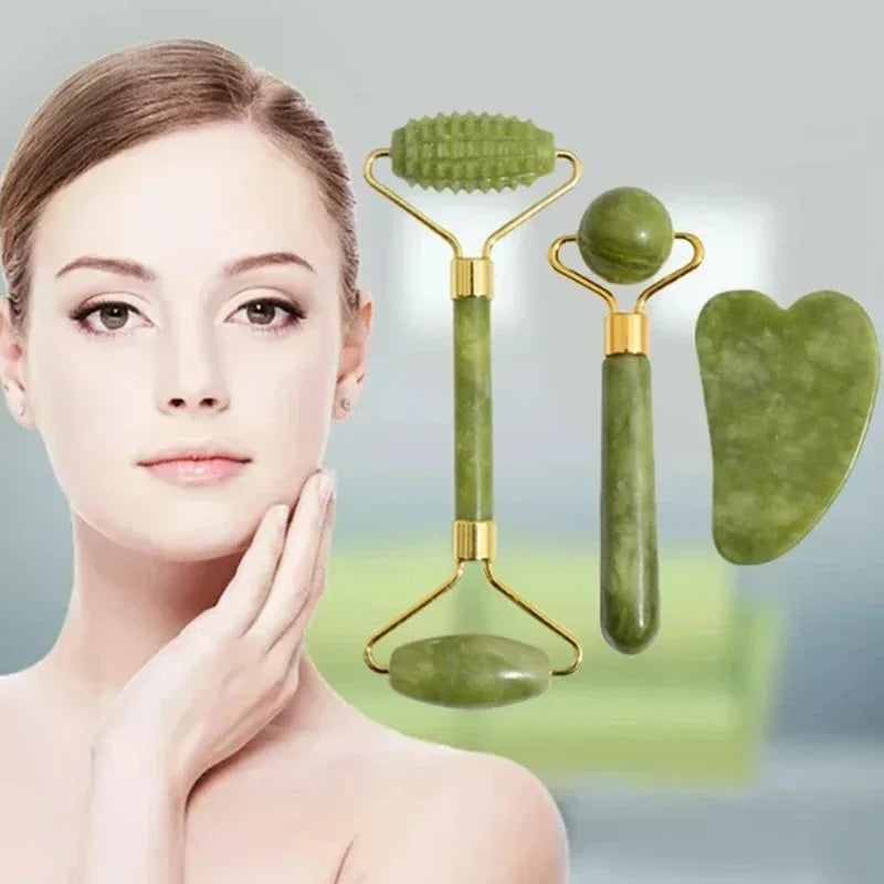 Stone Roller and Gua Sha Duo by Awelya
